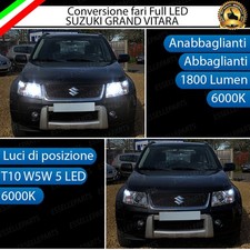 CONVERSIONE FARI LED SUZUKI GRAND VITARA LED H4 + LED POSIZIONE T10 6000K