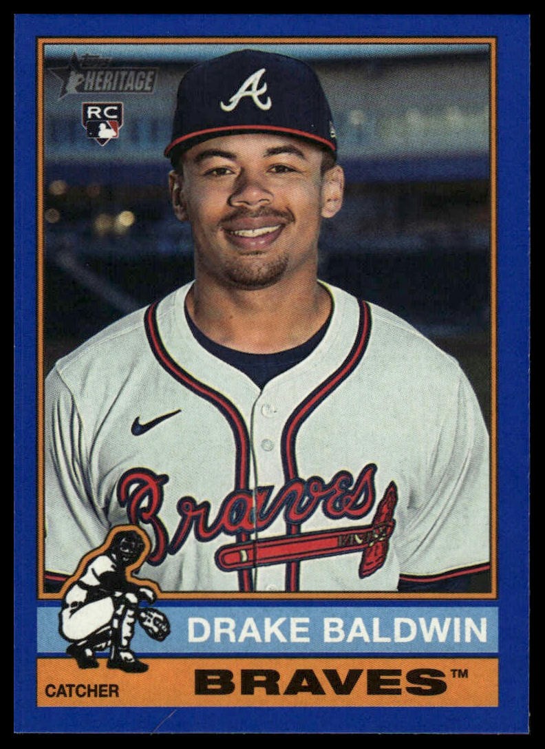2025 Topps Heritage #561 Drake Baldwin Dark Blue Border