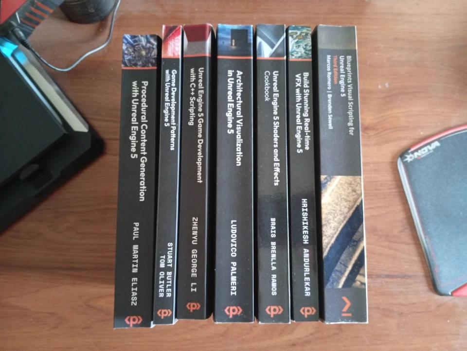 Pack 7 Unreal Engine 5 Learning Books. (In perfect condition, like new) - Imagen 2 de 4