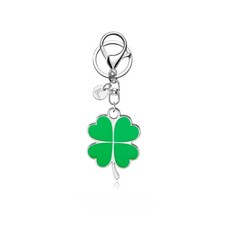 Four-Leaf Clover metal Keychain, key holder, unique keychain, bag charm, car acc