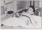 1980 Press Photo Gunshot Mobster Dutch Schultz at Newark N.J. Hospital in 1935 — photo 1