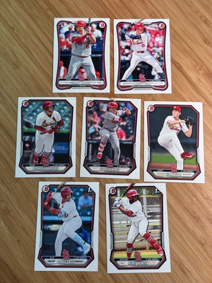 #ad 2026 Bowman St. Louis Cardinals Team Lot 7 Cards JJ Wetherholt Liam Doyle $3.99