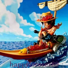 YZ Studios One Piece Portgas D. Ace Resin Model Striker Statue In Stock H14cm