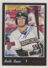 2019 Topps Heritage Minor League Edition Real One Black 22/50 Seth Beer Auto uk2