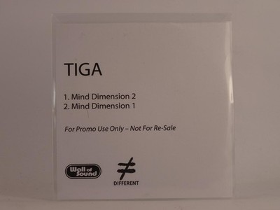 TIGA MIND DIMENSION (E98) 2 Track Promo CD Single including White Sleeve WALL OF