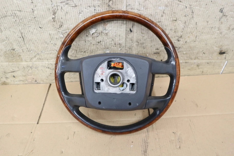 VW Touareg 7L Lenkrad Original Leder/Holz Nussbaum 3D0419091AA =R - Bild 4 von 4