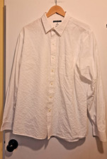 Van Heusen Studio Mens XL Dress Shirt Slim Fit White