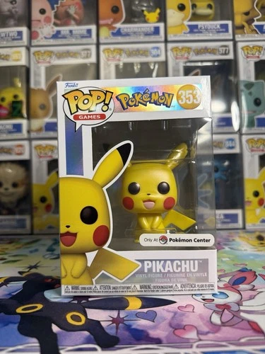 Funko Pop! Pokemon: Pikachu #353 Pokemon Center Exclusive Pearlescent