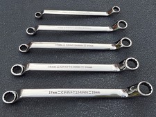 Craftsman Professional Usa Nos Deep Offset Polish Metric Mm Wrench Set - 5 Pcs Craftsman Professional Usa Nos Deep Offset Polish Metric Mm Wrench Set - 5 Pcs