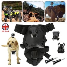 For Go Pro HD Camera Adjustable dogs Pets Harness Back & Chest Belt Mount