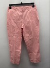 Talbots Women's Pink Cotton Stretch Ankle Crop Trousers Sz 6 — photo 1