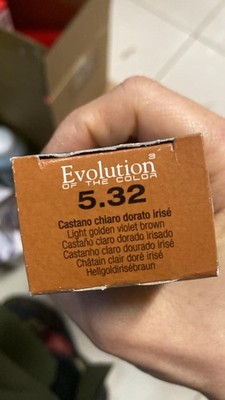 5.32 light golden violet brown Alfaparf milano evolution hair color 60ml