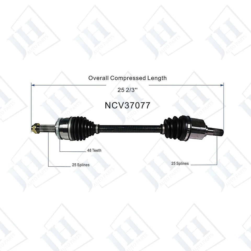 Juego de ejes CV par delantero izquierdo derecho OE para Hyundai Accent 2012-17 tracción delantera manual Foto 2 de 4