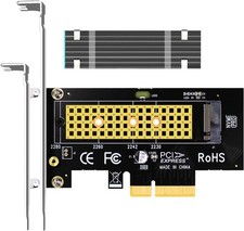PA09-HS M.2 Nvme to Pcie 4.0 X4 Adapter with M.2 Heatsink for M.2 Nvme SSD
