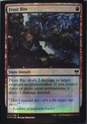 Frost Bite - Kaldheim: #138, Magic: The Gathering - Foil Nm C254