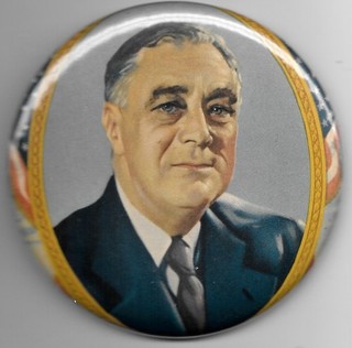 Franklin Roosevelt for President Colorful President Political Pin