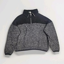 VARLEY Quarter Zip Knit Sweater Size Medium B...