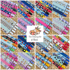 6 Pack Dummy Clips - Pacifier Chain - Soother Holder - Dummie Strap - Baby Binky