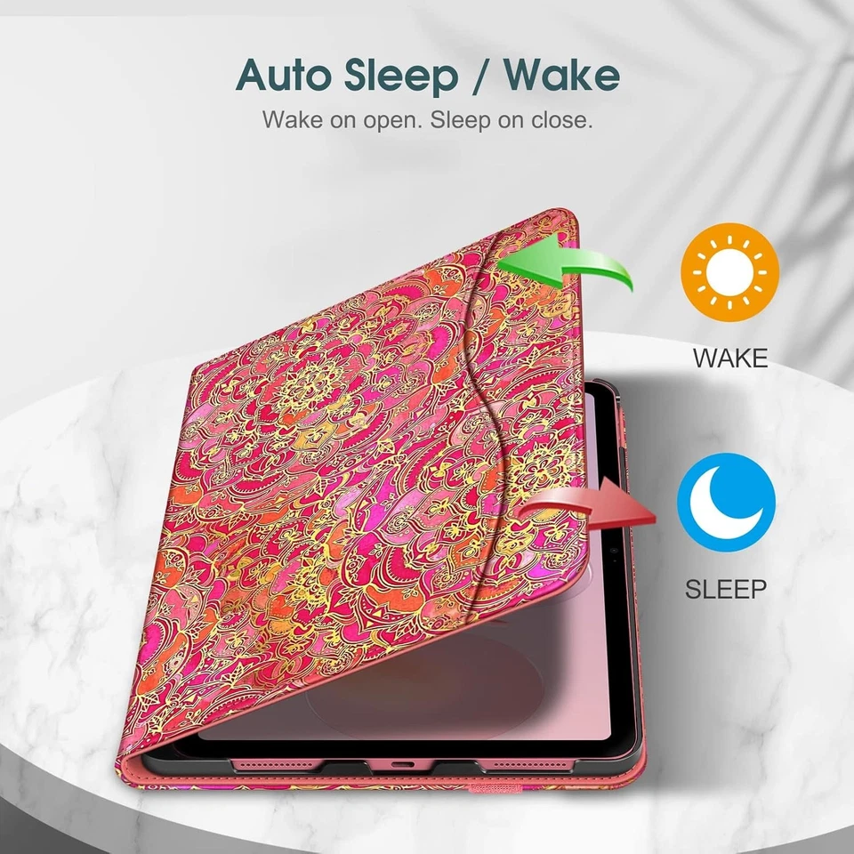 For iPad (A16) 11th 11 Inch (2025) Case Multi-Angle Viewing Stand Cover w Pocket - Image 3 of 4