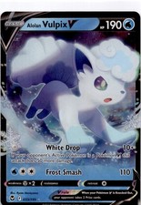 pokemon tcg silver tempest 033 195 alolan vulpix v card - 033/195 Ultra Rare prevent all damage done to this Pokémon by attacks from Pokémon that have an Ability Pokemon TCG Alolan Vulpix V