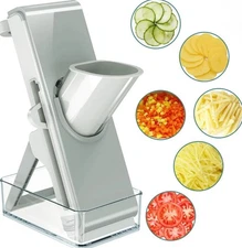 Adjustable Stainless Steel Vegetable Slicer & Chopper Multifunctional Safe Dicer