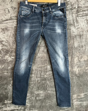 Replay New Luz Hyperflex X LITE Jeans W31 x L30 Slim Fit Blue Re-Used Denim