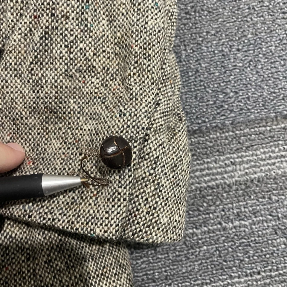 Vintage Magee Sport Coat Mens 44 Regular Brown Donegal Handwoven Blazer Speckled - Image 2 of 4