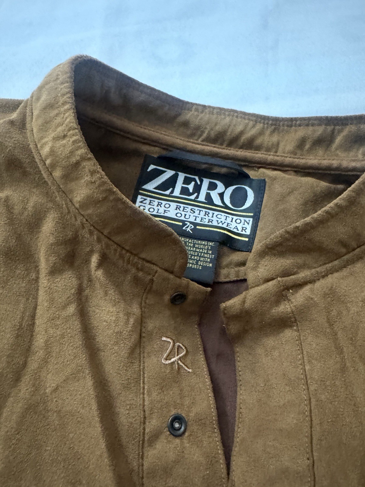 Zero Restriction Pullover Mens  Microsuede Golf O… - image 3