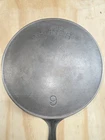 "wagner" Early arch logo #9 Deep chicken fryer skillet