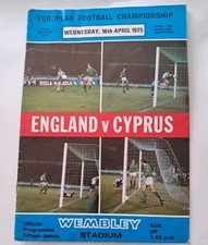Set Of 3 England European Championship Qualifying Football Programmes 1975-1986.