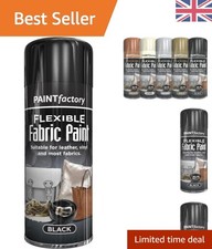 Fast-Drying 200ml Black Fabric Spray Paint - Ideal for Leather & Vinyl Projects
