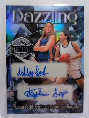 2026 Leaf Metal Women of Sport Ashley Taylor Sofikanich Dazzling Dual Auto #/5