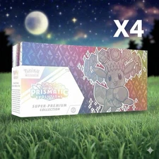 Pokemon TCG: Prismatic Evolutions Super-Premium Collection Case SEALED 60 Packs