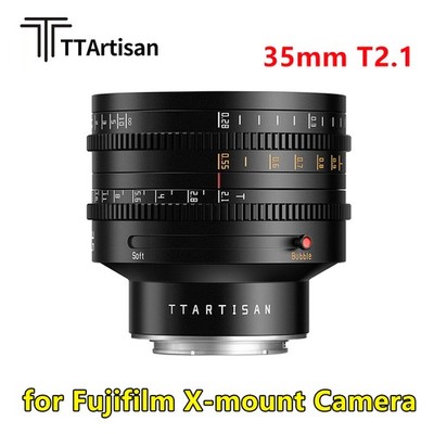 TTArtisan 35mm T2.1 Full Frame Dual Bokeh Cine Lens for Fujifilm X-mount Camera