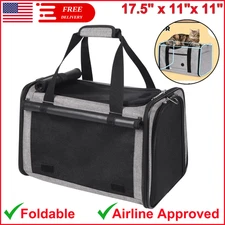 Pet Carrier Bag Travel Case Airline Approved Soft Sided Comfort Bag For Dog Cat