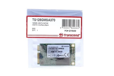 Transcend MSA370 128GB 6Gb/s mSATA III MLC SSD P/N: TS128GMSA370 Brand New