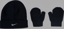 Nike Toddler Beanie  Mittens Set Obsisian Blue 2T-4T 7A2961-695 New