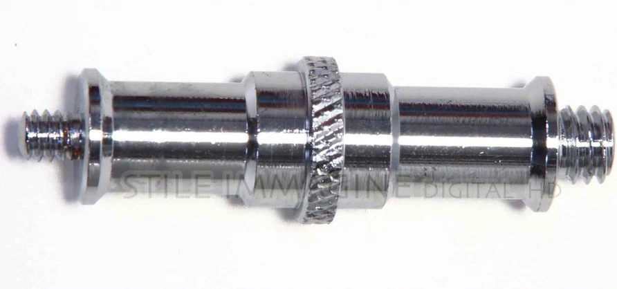 VITE DI RACCORDO MASCHIO-MASCHIO 1/4" 3/8" SPIGOT CODOLO COME MANFROTTO 68 MM.