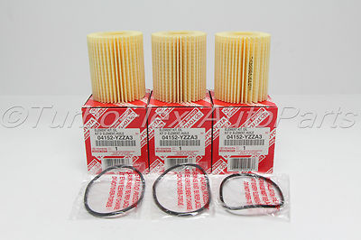 Lexus Genuine Oil Filter 04152-YZZA3 Set of 3 Genuine OEM 