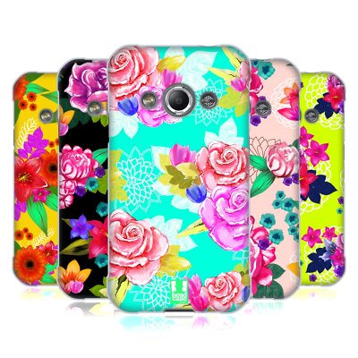 HEAD CASE DESIGNS PAINTED FLOWERS SOFT GEL CASE FOR SAMSUNG PHONES 4