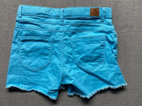 Jordache Girl's Blue Cut Off Shorts with Adjustable Waist Size 12 NWOT - Picture 2 of 8