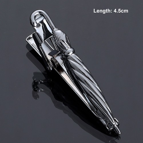Men's Fashion Silver Gold Tie Necktie Pin Clip Bar Steel Clasp Wedding Jewelry - Picture 69 of 72