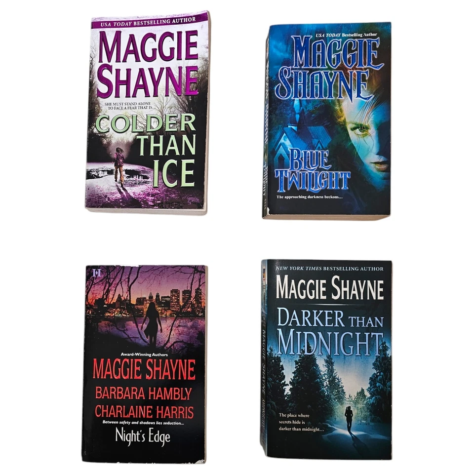 Lot Of 9 Maggie Shayne Paperback Romance Suspense Paranormal Twilight Foto 3 de 3