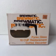 Vintage Pyrex Glass Brewmatic 10-Cup Replacement  Coffee Pot Decanter NOS