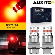 Auxito 2pcs 3157 4157 Led Red Brake Stop Tail Parking Light Bulbs For Ford F-150
