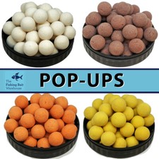 15mm Pop Ups for Carp Fishing 20pk | Coarse Fishing, Maple Cream, Fluro White