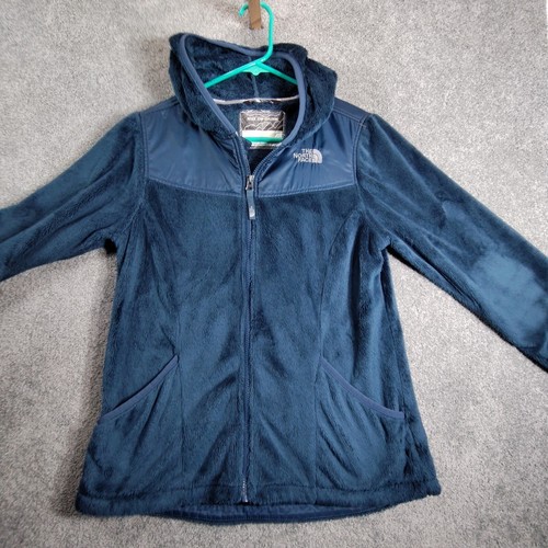 The North Face Fleece Jacket Full Zip Hooded Blue Girls XL(18) Coat