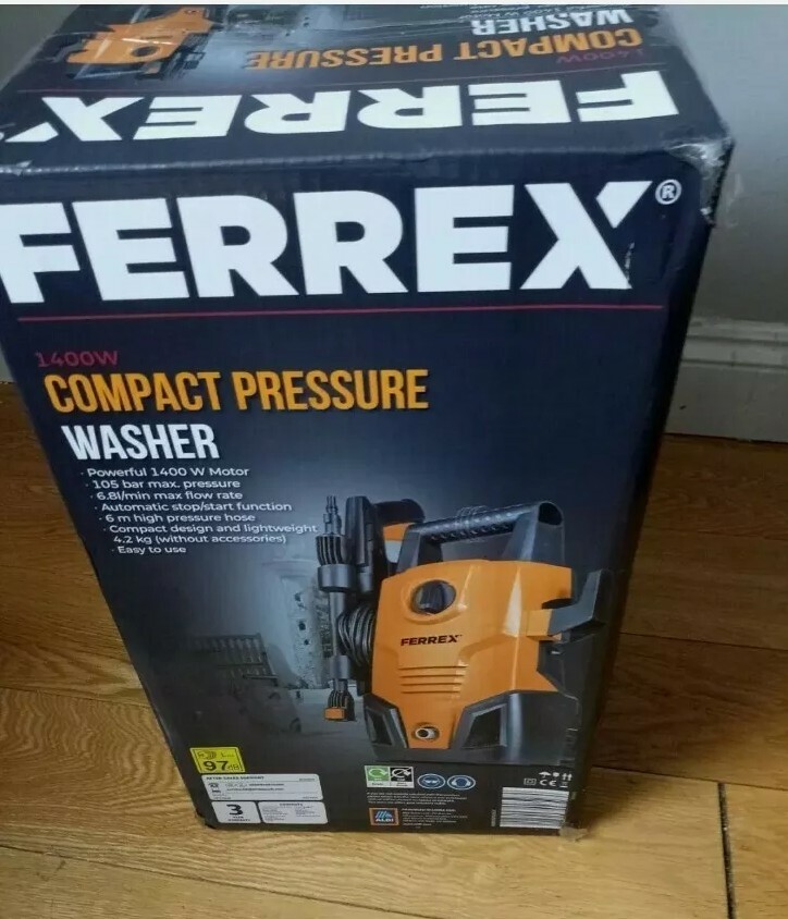 Ferrex Compact Pressure Washer 1400w brand new eBay