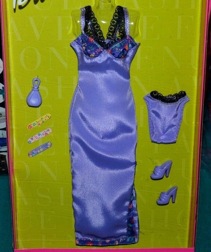NUEVO EN CAJA-2000-LENCERÍA BARBIE LAVANDA MODA AVENUE-ESTILO METRO: NOCHE SPA-PERFUME! - Imagen 2 de 3