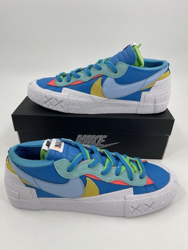 KAWS x Sacai x Nike Blazer Low Neptune Blue DM7901 400 Size 12.5